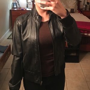 Forever 21 Leather Jacket Black
